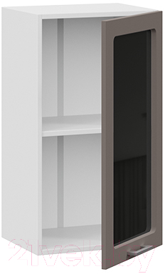 Шкаф навесной для кухни ТриЯ Габриэлла 1В4С (белый/муссон)