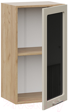 Шкаф навесной для кухни ТриЯ Габриэлла 1В4С (дуб крафт золотой/кремовый)