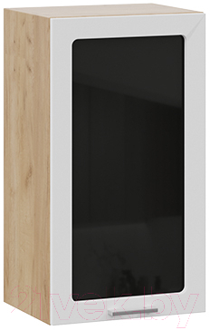 Шкаф навесной для кухни ТриЯ Габриэлла 1В4С (дуб крафт золотой/сноу) - фото