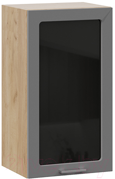 Шкаф навесной для кухни ТриЯ Габриэлла 1В4С (дуб крафт золотой/титан) - фото