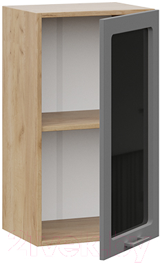 Шкаф навесной для кухни ТриЯ Габриэлла 1В4С (дуб крафт золотой/титан)