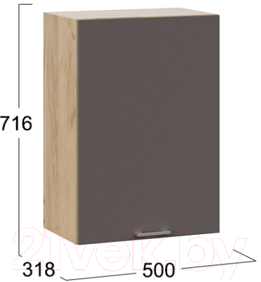 Шкаф навесной для кухни ТриЯ Габриэлла 1В5 (дуб крафт золотой/муссон)