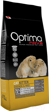 Сухой корм для кошек Optimanova Kitten Chicken & Rice - фото
