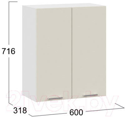 Шкаф навесной для кухни ТриЯ Габриэлла 1В6