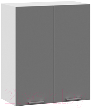 Шкаф навесной для кухни ТриЯ Габриэлла 1В6 (белый/титан) - фото