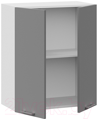 Шкаф навесной для кухни ТриЯ Габриэлла 1В6 (белый/титан)