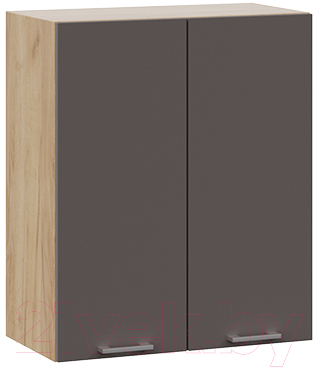 Шкаф навесной для кухни ТриЯ Габриэлла 1В6 (дуб крафт золотой/муссон) - фото