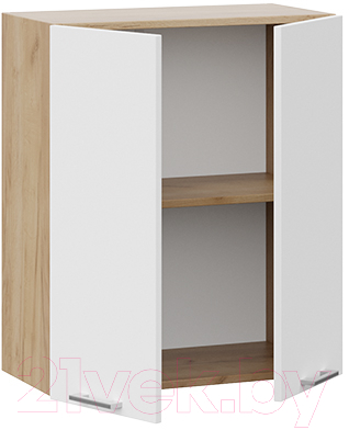 Шкаф навесной для кухни ТриЯ Габриэлла 1В6 (дуб крафт золотой/сноу)