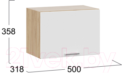 Шкаф под вытяжку ТриЯ Габриэлла 1В5Г (дуб крафт золотой/сноу)