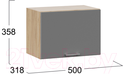 Шкаф под вытяжку ТриЯ Габриэлла 1В5Г (дуб крафт золотой/титан)
