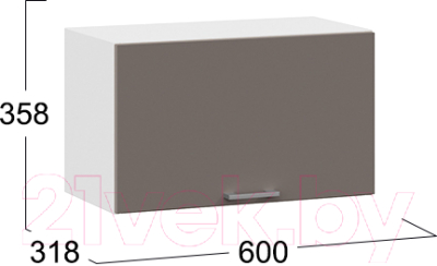 Шкаф под вытяжку ТриЯ Габриэлла 1В6Г (белый/муссон)