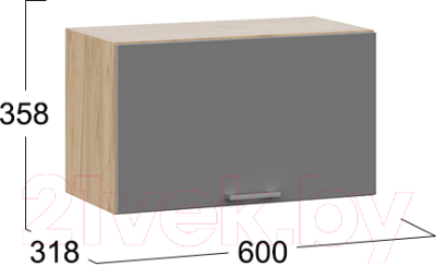 Шкаф под вытяжку ТриЯ Габриэлла 1В6Г (дуб крафт золотой/титан)