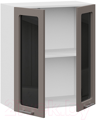 Шкаф навесной для кухни ТриЯ Габриэлла 1В6С (белый/муссон)