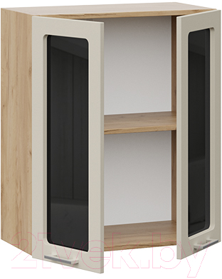 Шкаф навесной для кухни ТриЯ Габриэлла 1В6С (дуб крафт золотой/крем)