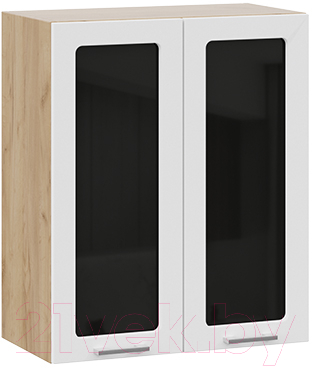 Шкаф навесной для кухни ТриЯ Габриэлла 1В6С (дуб крафт золотой/сноу) - фото