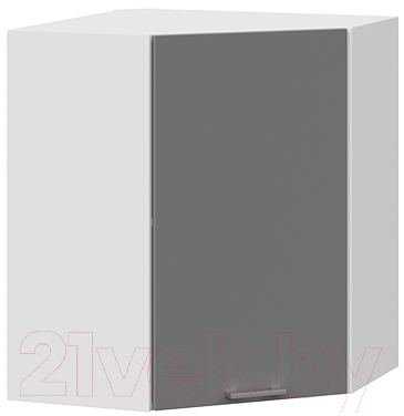 Шкаф навесной для кухни ТриЯ Габриэлла 1В6У (белый/титан) - фото