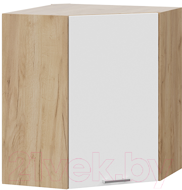 Шкаф навесной для кухни ТриЯ Габриэлла 1В6У (дуб крафт золотой/сноу) - фото