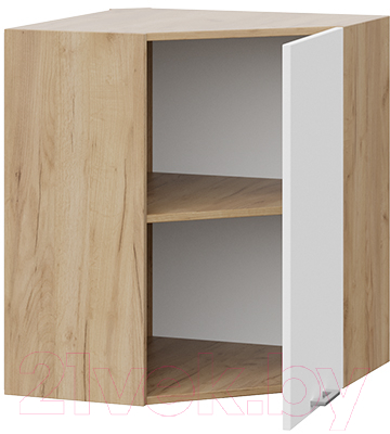 Шкаф навесной для кухни ТриЯ Габриэлла 1В6У (дуб крафт золотой/сноу)