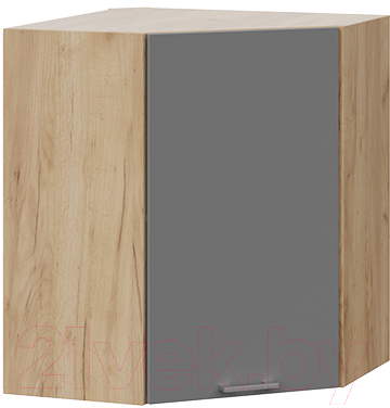 Шкаф навесной для кухни ТриЯ Габриэлла 1В6У (дуб крафт золотой/титан) - фото