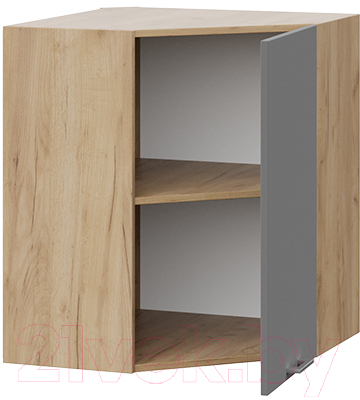 Шкаф навесной для кухни ТриЯ Габриэлла 1В6У (дуб крафт золотой/титан)