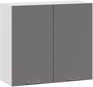 Шкаф навесной для кухни ТриЯ Габриэлла 1В8 (белый/титан) - фото