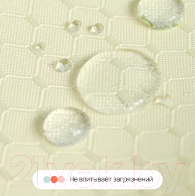 Шторка-занавеска для ванны Home One Waffle 180x180 / 372244