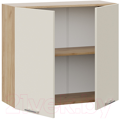 Шкаф навесной для кухни ТриЯ Габриэлла 1В8 (дуб крафт золотой/крем)