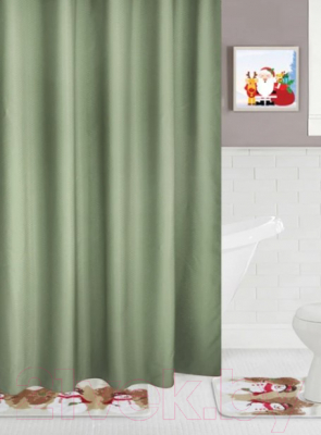 Шторка-занавеска для ванны Home One Waffle 180x180 / 372249