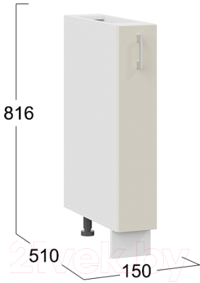 Шкаф карго ТриЯ Габриэлла 1Н15К (белый/крем)