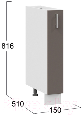 Шкаф карго ТриЯ Габриэлла 1Н15К (белый/муссон)