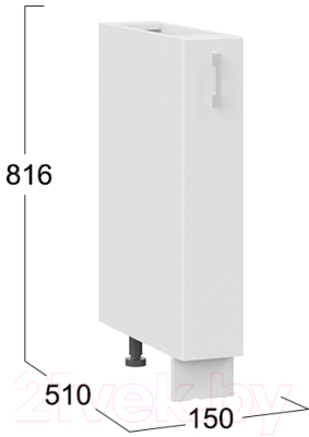 Шкаф карго ТриЯ Габриэлла 1Н15К (белый/сноу)