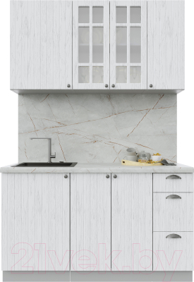 Готовая кухня Интерлиния Берес 1.4А - фото