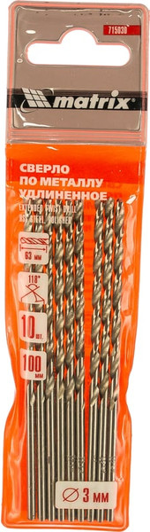 Набор сверл Matrix 715030