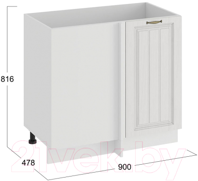 Шкаф под мойку ТриЯ Лина 1Н9У (белый)