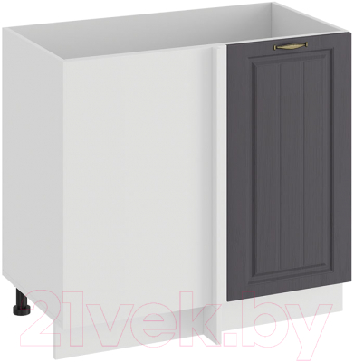 Шкаф под мойку ТриЯ Лина 1Н9У (белый/графит) - фото