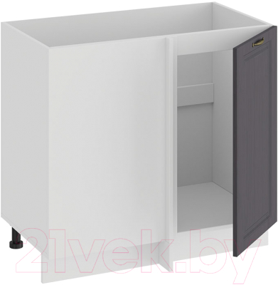 Шкаф под мойку ТриЯ Лина 1Н9У (белый/графит)