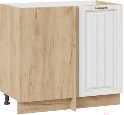 Шкаф под мойку ТриЯ Лина 1Н9У (дуб крафт золотой/белый) - фото