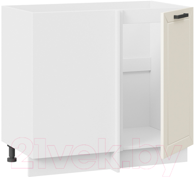 Шкаф под мойку ТриЯ Лорас 1Н9У (белый/холст брюле)