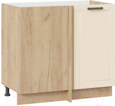 Шкаф под мойку ТриЯ Лорас 1Н9У (дуб крафт золотой/холст брюле) - фото