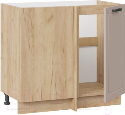 Шкаф под мойку ТриЯ Лорас 1Н9У (дуб крафт золотой/холст латте)