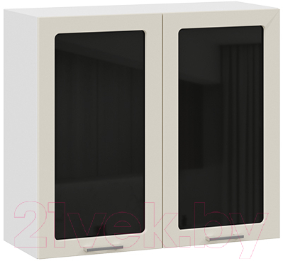 Шкаф навесной для кухни ТриЯ Габриэлла 1В8С (белый/крем) - фото