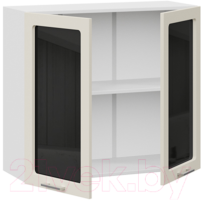 Шкаф навесной для кухни ТриЯ Габриэлла 1В8С (белый/крем)