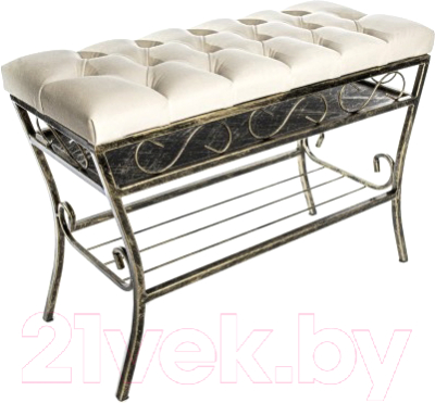 Банкетка Dudo БН-5КС-1 с полочкой под сидением - фото