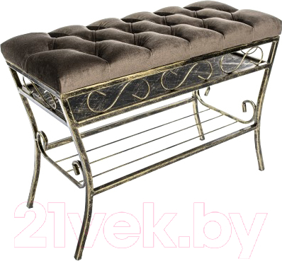 Банкетка Dudo БН-5КС-1 с полочкой под сидением - фото