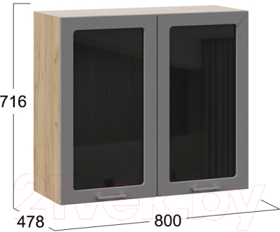 Шкаф навесной для кухни ТриЯ Габриэлла 1В8С