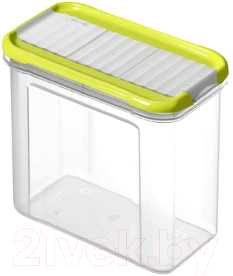 Емкость для хранения Rotho Domino / 1742605070 (прозрачный/зеленый) - фото