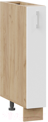 Шкаф карго ТриЯ Габриэлла 1Н15К (дуб крафт золотой/сноу) - фото