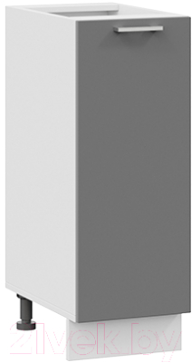 Шкаф-стол кухонный ТриЯ Габриэлла 1Н3 (белый/титан) - фото