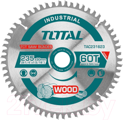 Пильный диск TOTAL TAC231623 - фото