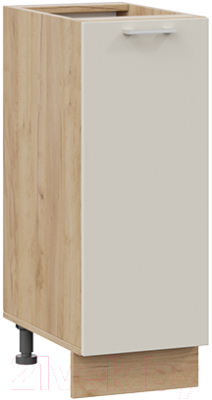 Шкаф-стол кухонный ТриЯ Габриэлла 1Н3 (дуб крафт золотой/кремовый) - фото